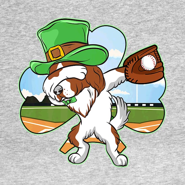 Dabbing Leprechaun Irish Setter Baseball St Patricks by Macy XenomorphQueen